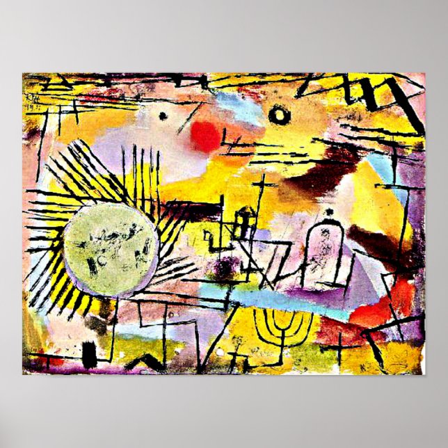 Poster Klee - Soleil levant (Devant)