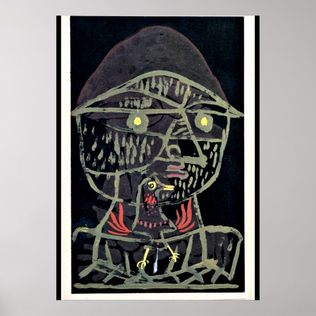 Poster Klee - Vogelfanger, art abstrait (Devant)