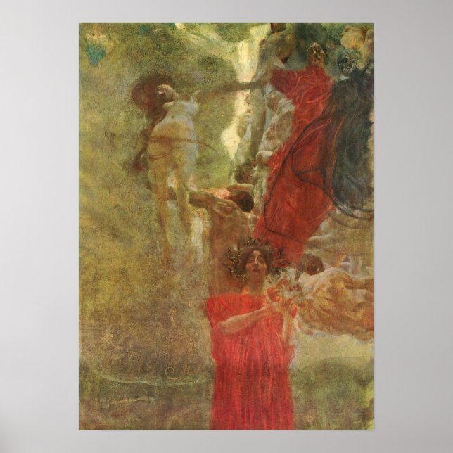 Poster Klimt - Conception de composition peinte pour la m (Devant)