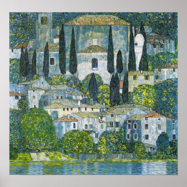 Poster Klimt - Église À Cassone 1913 (Devant)