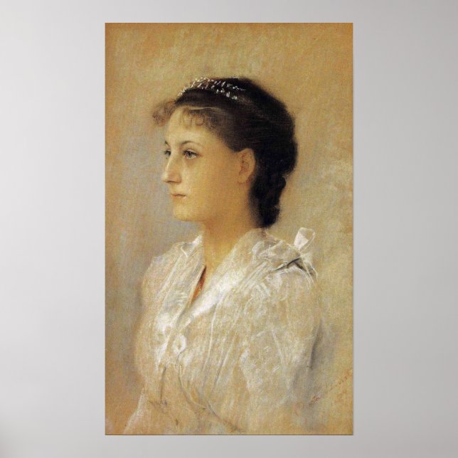 Poster Klimt - Émilie Floge 1891 (Devant)