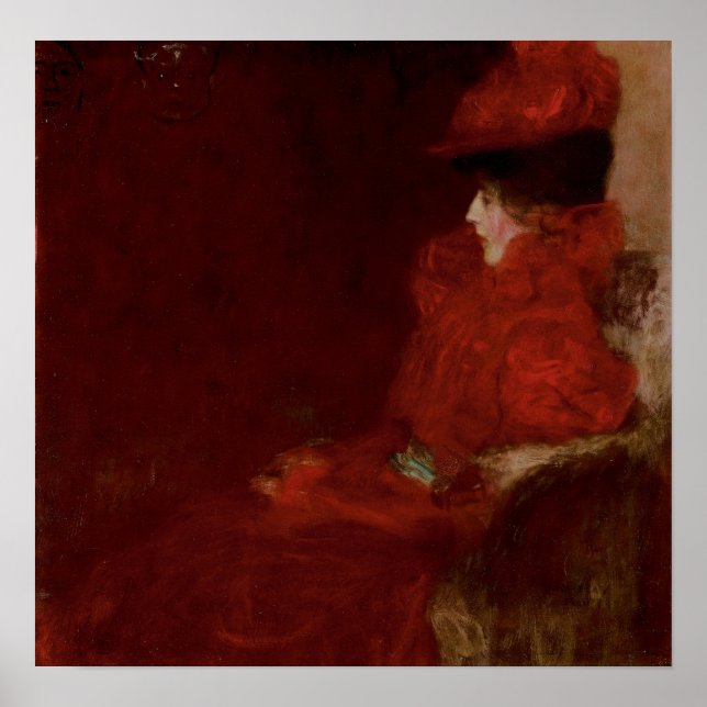 Poster Klimt - Femme Dans Un Fauteuil 1897 (Devant)