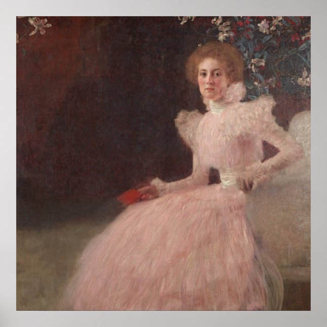 Poster Klimt Flower Meadow Paysage floral Imprimer (Devant)