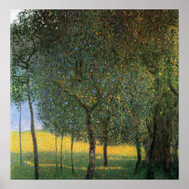 Poster Klimt - Fruits Trees 1901 (Devant)