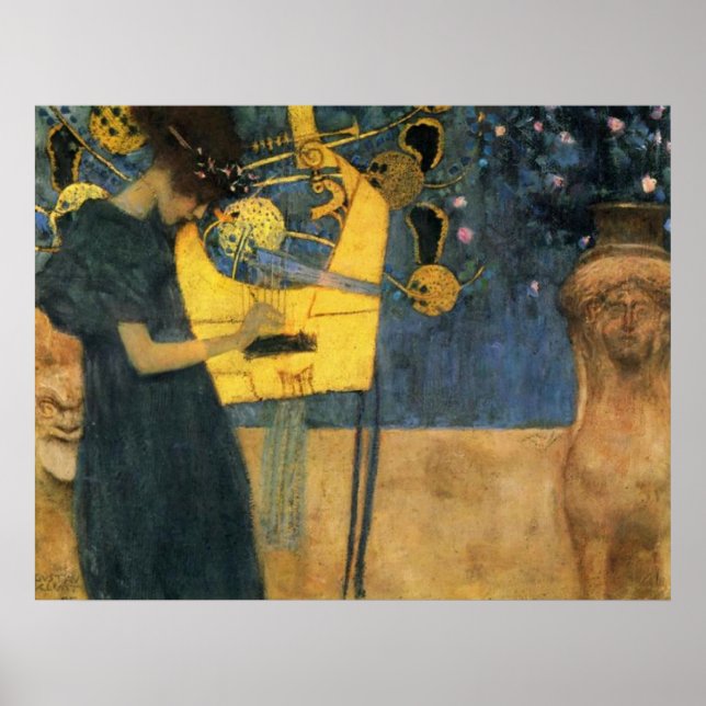 Poster Klimt - musique (Devant)