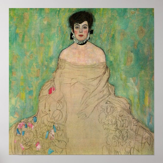 Poster Klimt - Portrait D'Amalie Zuckerkandl (Devant)