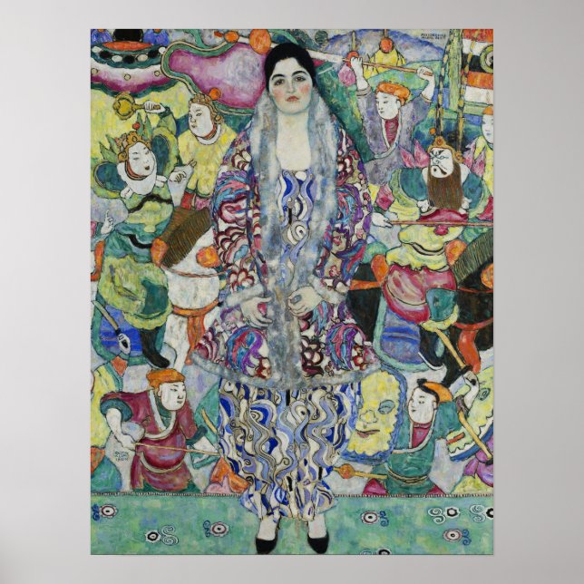 Poster Klimt - Portrait De Friederike Maria Beer (Devant)