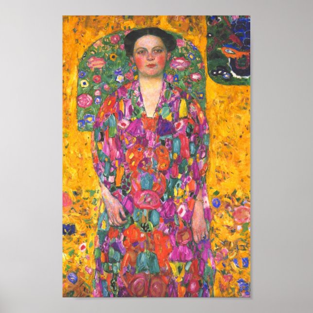 Poster Klimt Portrait d'Eugenia Primavesi (Devant)