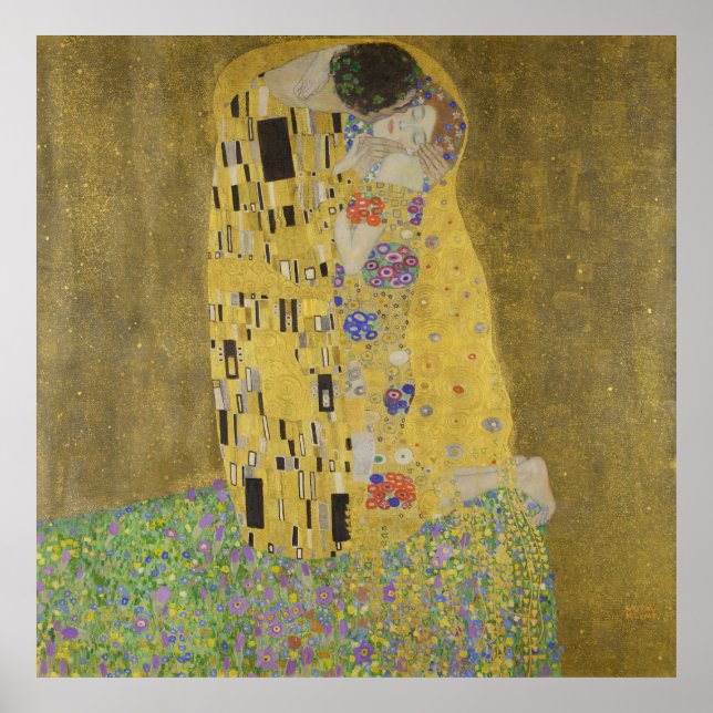 Poster Klimt's Kiss (Devant)