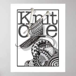 Poster Knit One Doodle Art