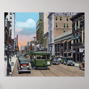 Poster Knoxville Tennessee Gay Street