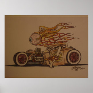 Poster Knuckkine draggin' en couleur