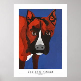 Poster Kobe la boîte rouge