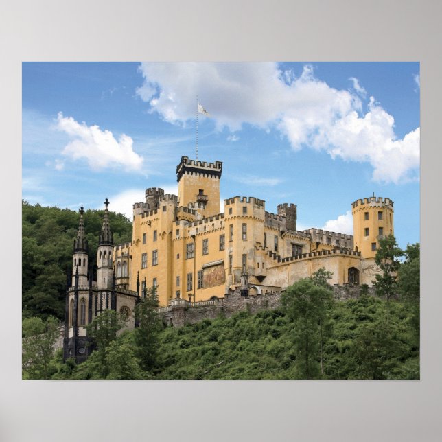 Poster Koblenz, Allemagne, Château de Stolzenfels, Schlos (Devant)