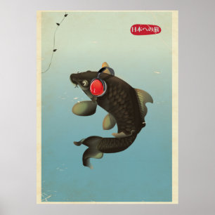 Poster Koi audio vintage
