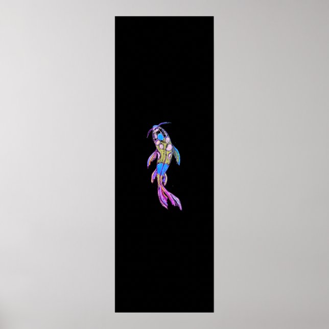 Poster Koi Enchanter moderne Imprimer : Illuminer l'affic (Devant)