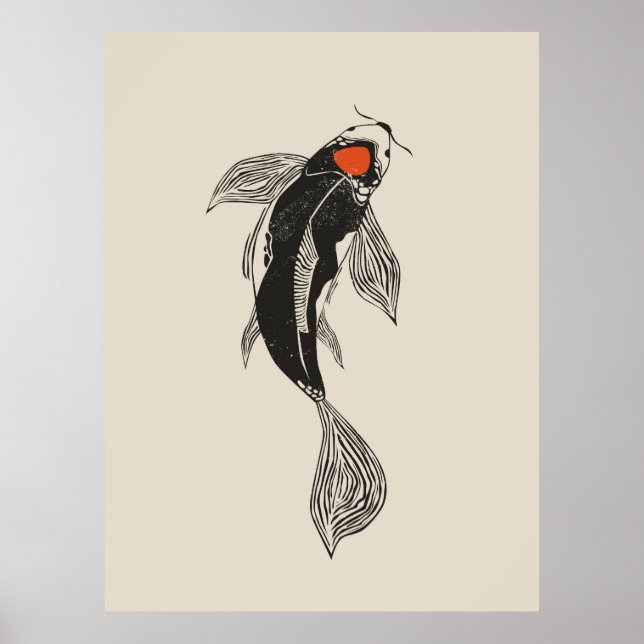 Poster Koi Fish (Devant)