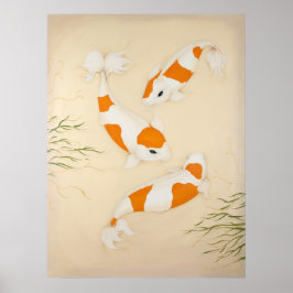 Poster Koi Japanese Fishes Art Imprimer