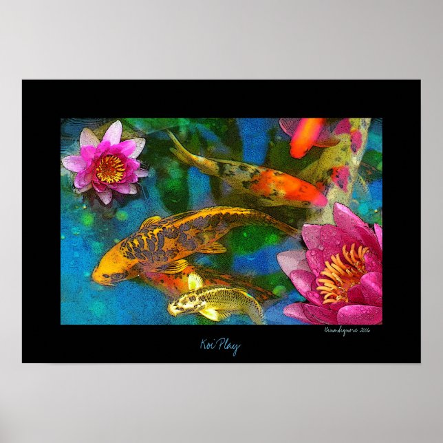 Poster Koi PLay, Imprimer (Devant)