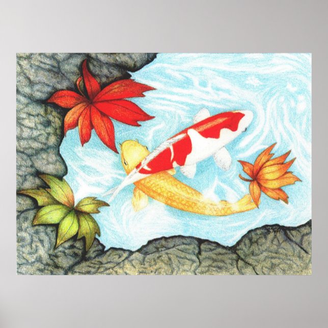 Poster Koi Pond (Devant)