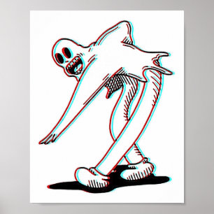 Poster Koko The Clown Ghost Glitch Dancing