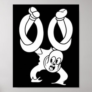 Poster Koko The Clown Ghost Twisted Blackwork