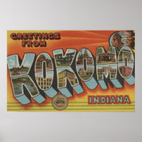 Kokomo, Indiana - Scènes de grandes lettres