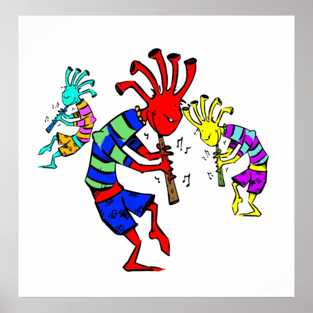 Poster Kokopelli Art Music Trio (Devant)