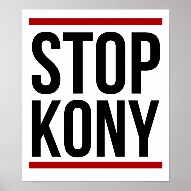 Poster Kony 2012 - Stop Kony (Devant)