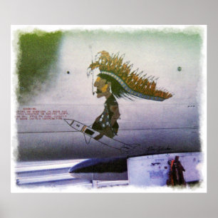 Poster Korat AFB Thaïlande 1968 F-105 A