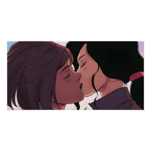 Poster Korrasami Kiss   Korra et Asami Sato  