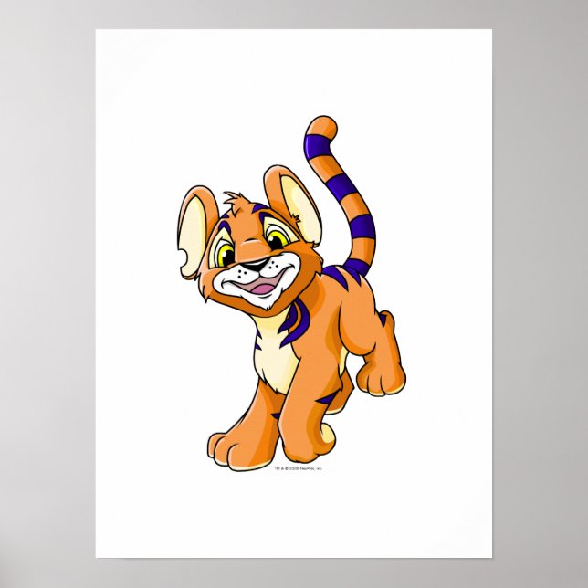 Poster Kougra orange aventurière (Devant)