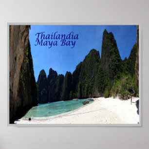 Poster Krabi - Maya Bay - Thaïlande -