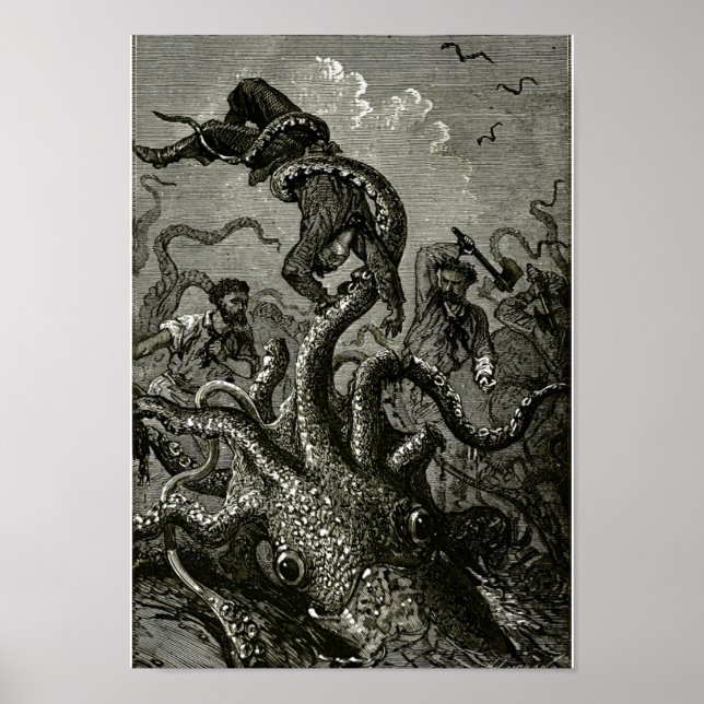 Poster Kraken de 2000 ligues sous la mer (Devant)
