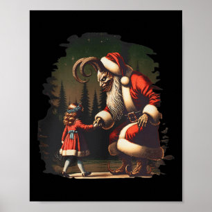 Poster Krampus Dark Christmas Joyeux Krampus Horro de vac