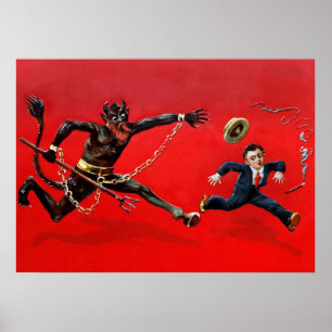 Poster Krampus Vintage