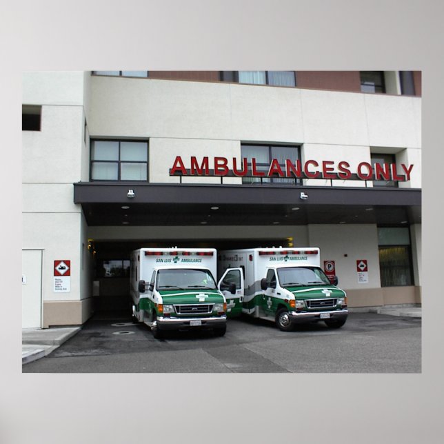 Poster: Krankenwagen im Krankenhaus von Twin Citie Poster (Vorne)
