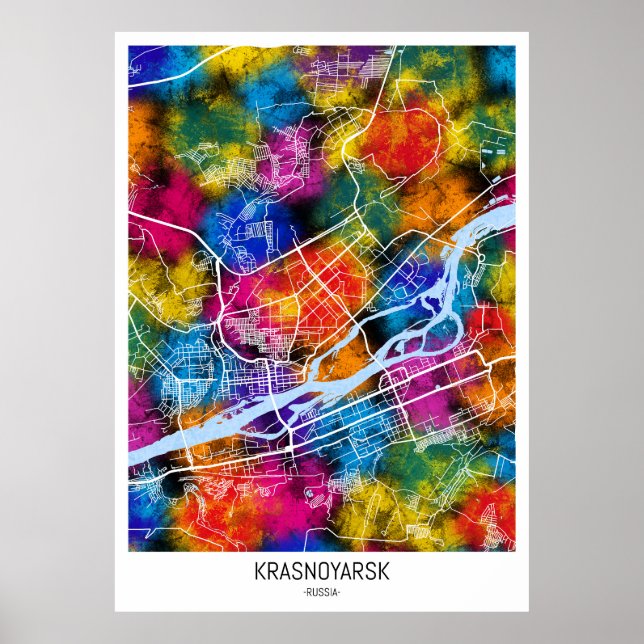 Poster Krasnoïarsk Russie (Devant)