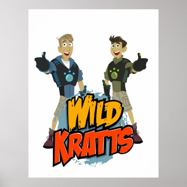 Poster Kratts Sauvages Pouces Haut (Devant)