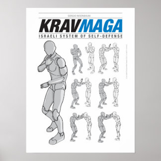 Poster Krav Maga Defesas para Fora