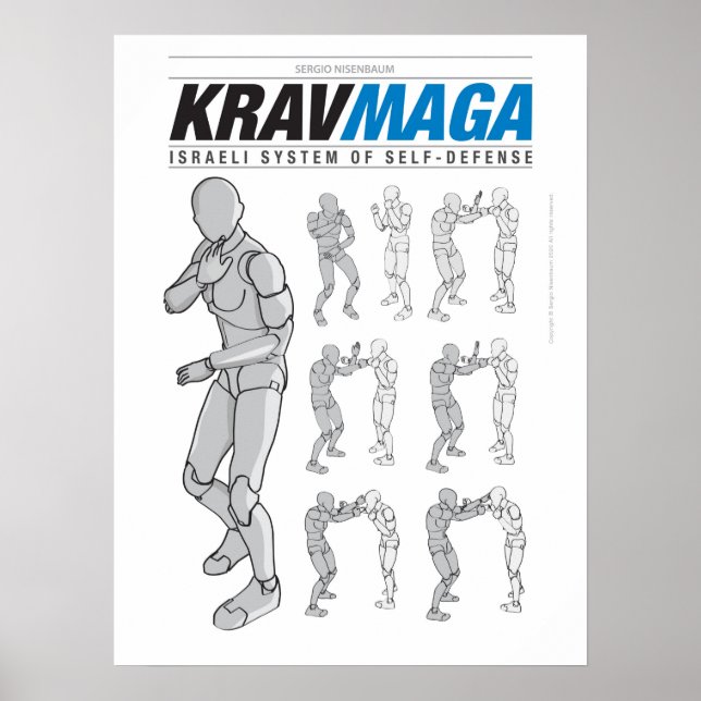 Poster Krav Maga Defesas para Fora (Devant)