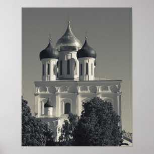 Poster Kremlin de Pskov et cathédrale de la Trinité