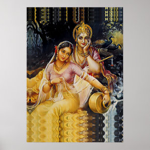 Poster KRISHNA - divinité hindoue -