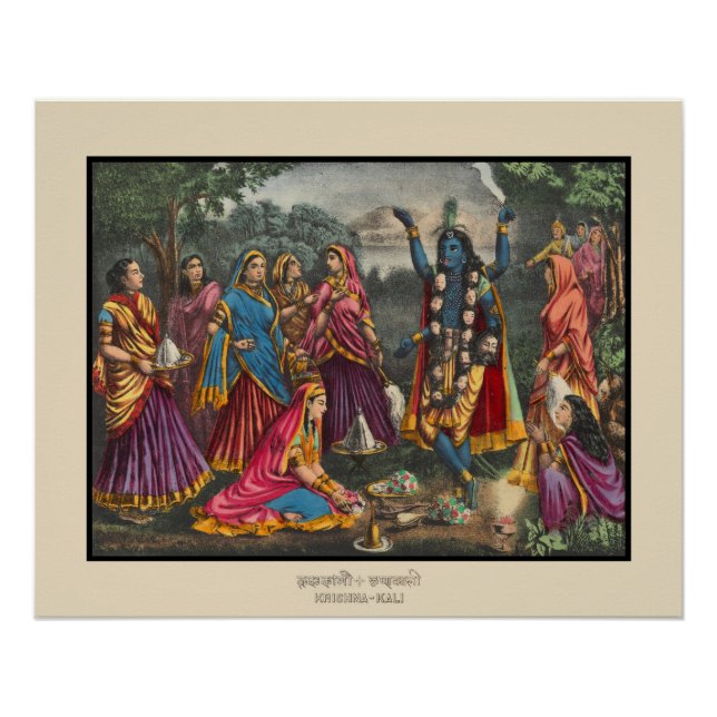 Poster Krishna-Kali (Devant)