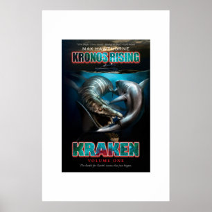Poster Kronos Rising : Kraken vol. 1 Pliosaur VS Megalodo