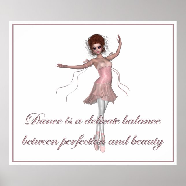 Poster KRW Danse, Beauté, Perfection Ballerina Imprimer (Devant)