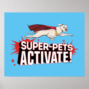 Poster Krypto : Super-Animaux Activez !