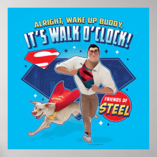 Poster Krypto & Superman - C'est Walk O'Clock !