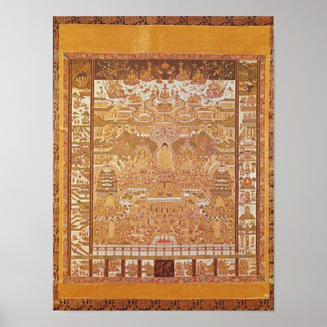 Poster Kshitigarbha, juge de l'enfer, de Dunhuang (Devant)