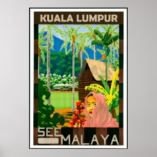 Poster Kuala Lumpur, Malaisie